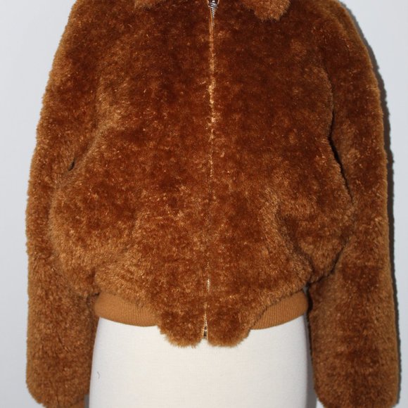 NWOT rag & bone Nikki Faux Fur Zip Front Jacket Coat M - Picture 3 of 8
